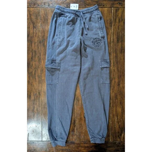 Gymshark Heritage Cargo Joggers XS Graphite Blue Pump Cover Vintage Look